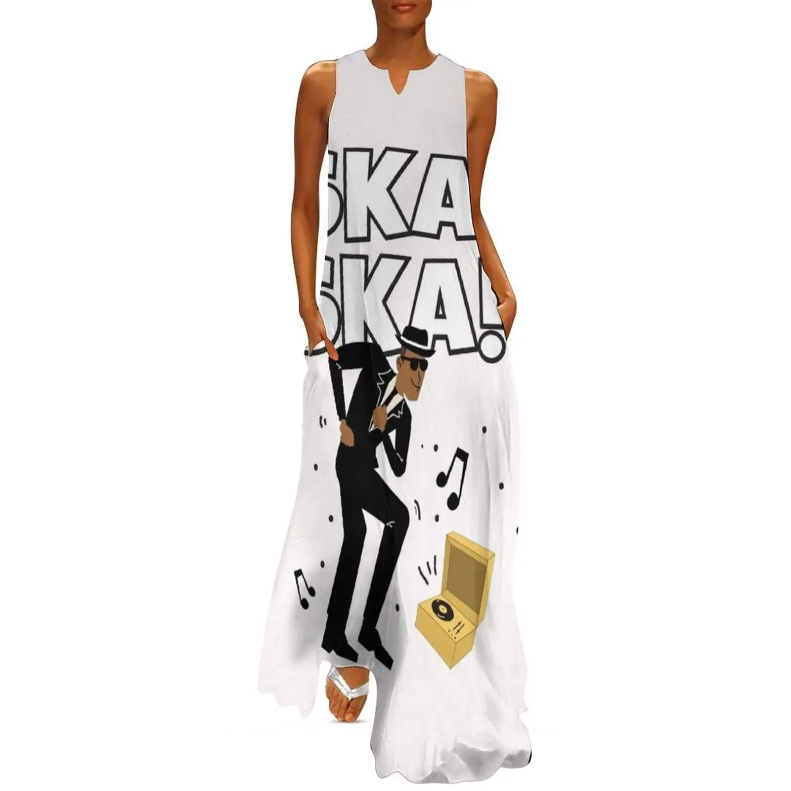 

Ska! Ska! Long Dress party dress women elegant luxury Dress woman