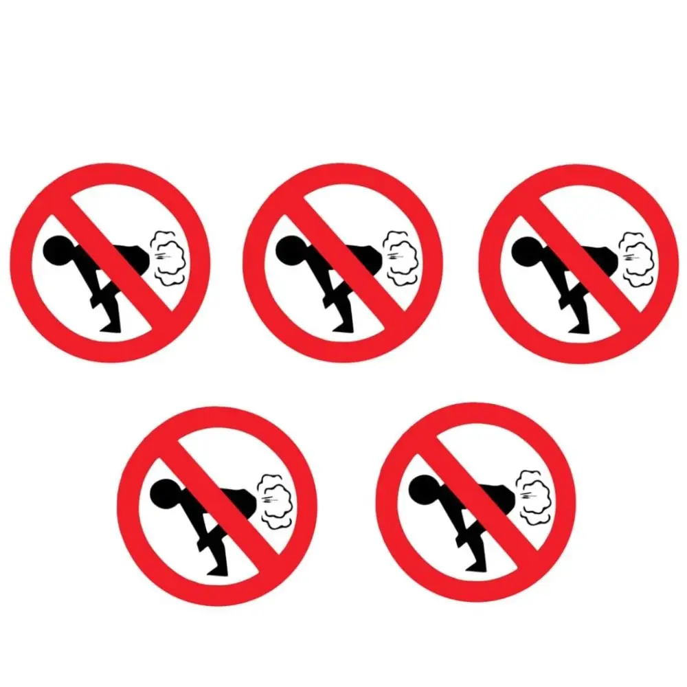 No Farting Stickers Fun and Civilized Car Stickers Logo Stickers PVC Dog Peeing Is Forbidden Stickers Car Decoration