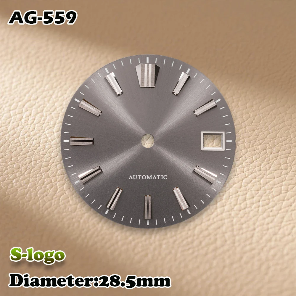 S Logo 28.5mm Sunray Dial NH35/NH36/4R/7S Movement High Quality Watches for men Watch Modification Accessories repair tools