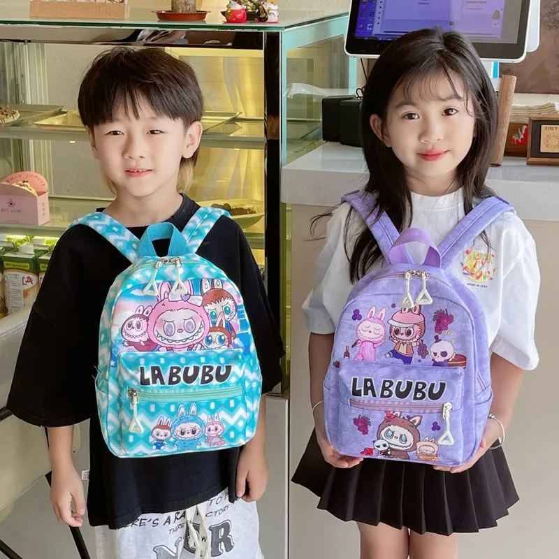 

LABUBU New Children's Schoolbag labubu Cartoon Cute Pupil Backpack Kindergarten Wear-resistant Backpack