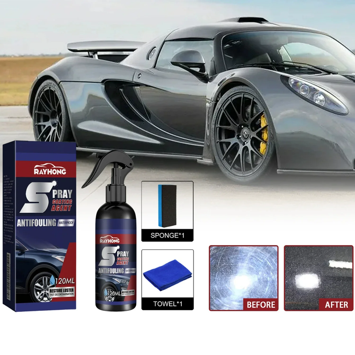 

Ceramic Coating More Shine Fortify Quick Coat Hydrophobic Polish Waterless Car Wash Wax and Long Lasting Protection