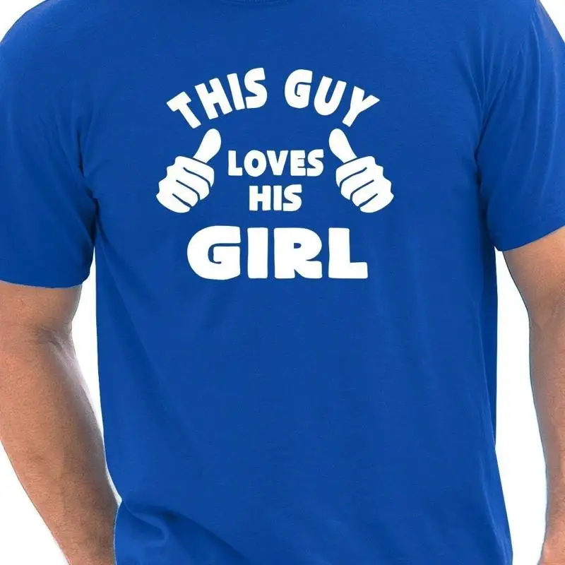 

This Guy Loves His Girl Wife Lady Mens Funny Gift T-Shirt Size S-XXL