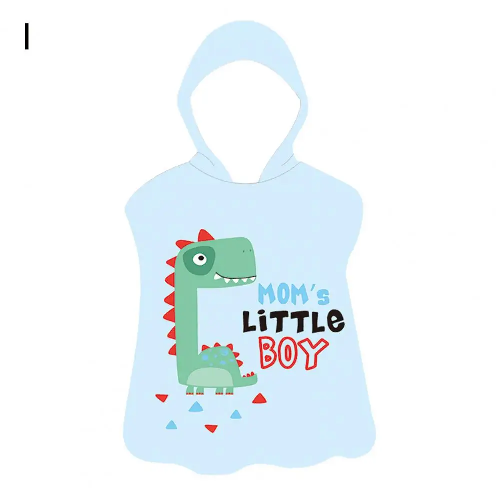 Jubah mandi anak, ponco handuk pantai bertudung motif kartun untuk berenang Super cepat kering untuk Ultimate