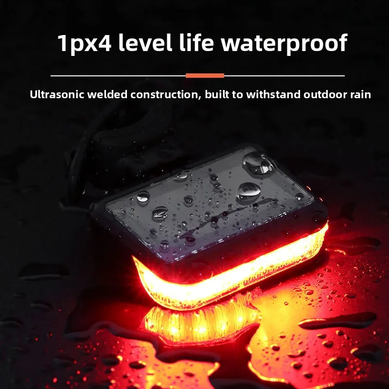 Multifunctional Super Bright Mini Bike Front Light - USB Rechargeable Backpack Buckle Flashlight