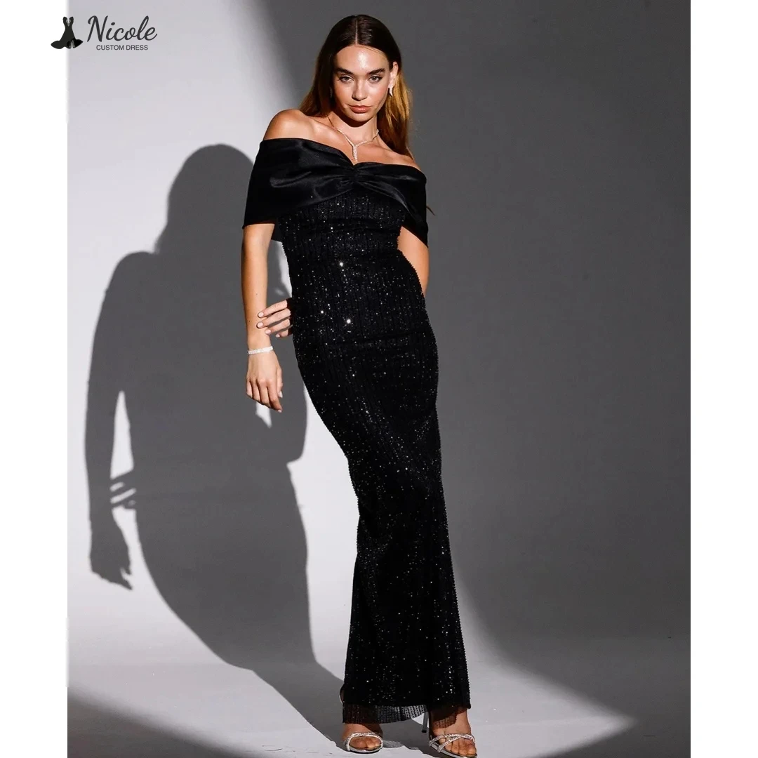 

Nicole Ball Gowns Candle Evening Gown Fishtail Skirt Party Dresses for Special Occasions Custom Made Prom Dress Sequins 2025
