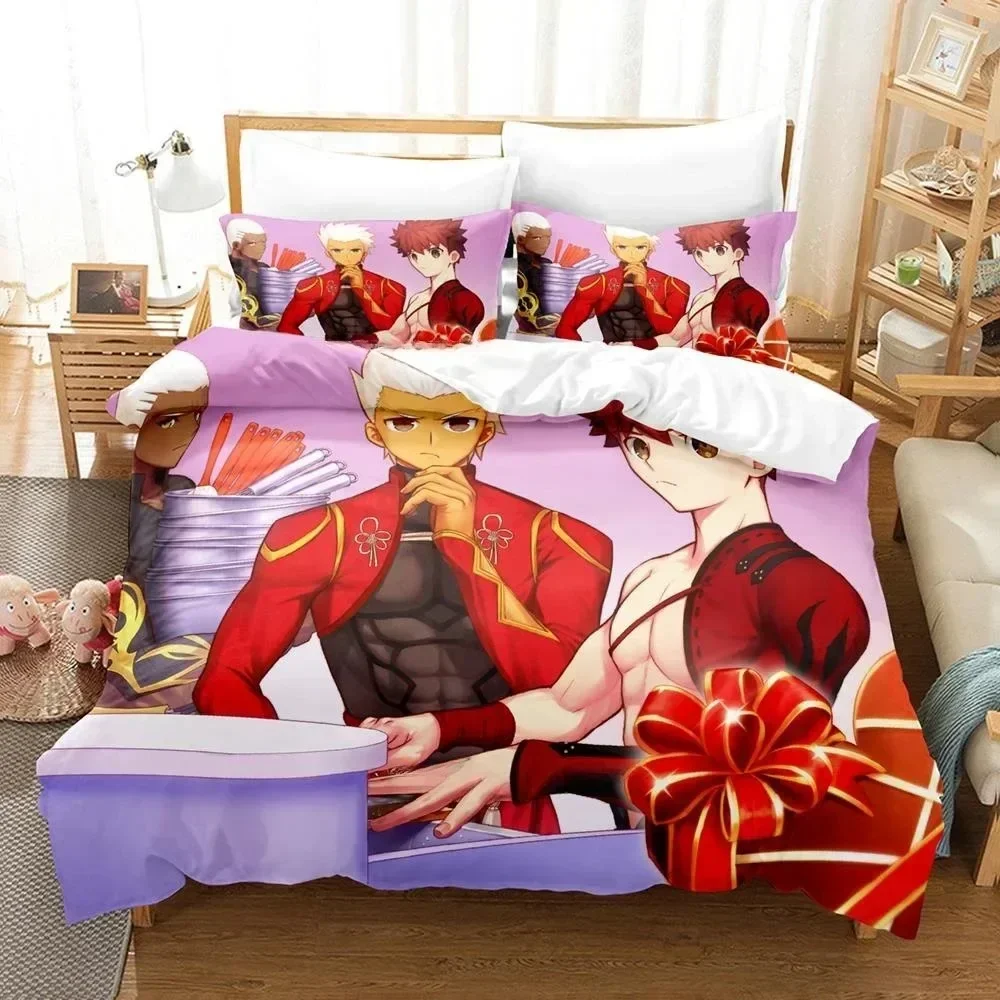 

3D FateGrand Order Emiya Alter Bedding Set Printed Bed Set With Pillowcase Bed Duvet Cover Soft Queen King Size Bedclothes Home