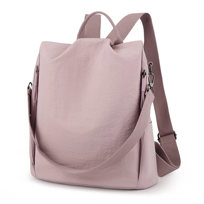 New Women Backpack Nylon Girls School Bag Anti-theft Shoulder Bags Female Knapsack Travel Ladies Daypack Rucksack Mochila