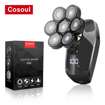 Cosoul Shaver for Men Electric Shaver Powerful Bald Head Shaver Beard Shaving Machine For…