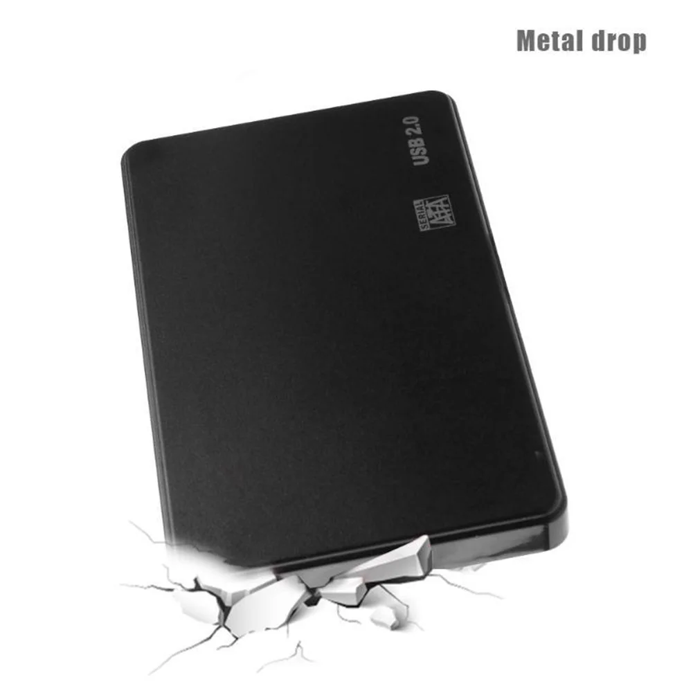 Plastic USB 2.0/3.0 Enclosure External 2.5 inch SATA SSD HDD Adapter Mobile Box HDD Case with USB Cable Pouch New