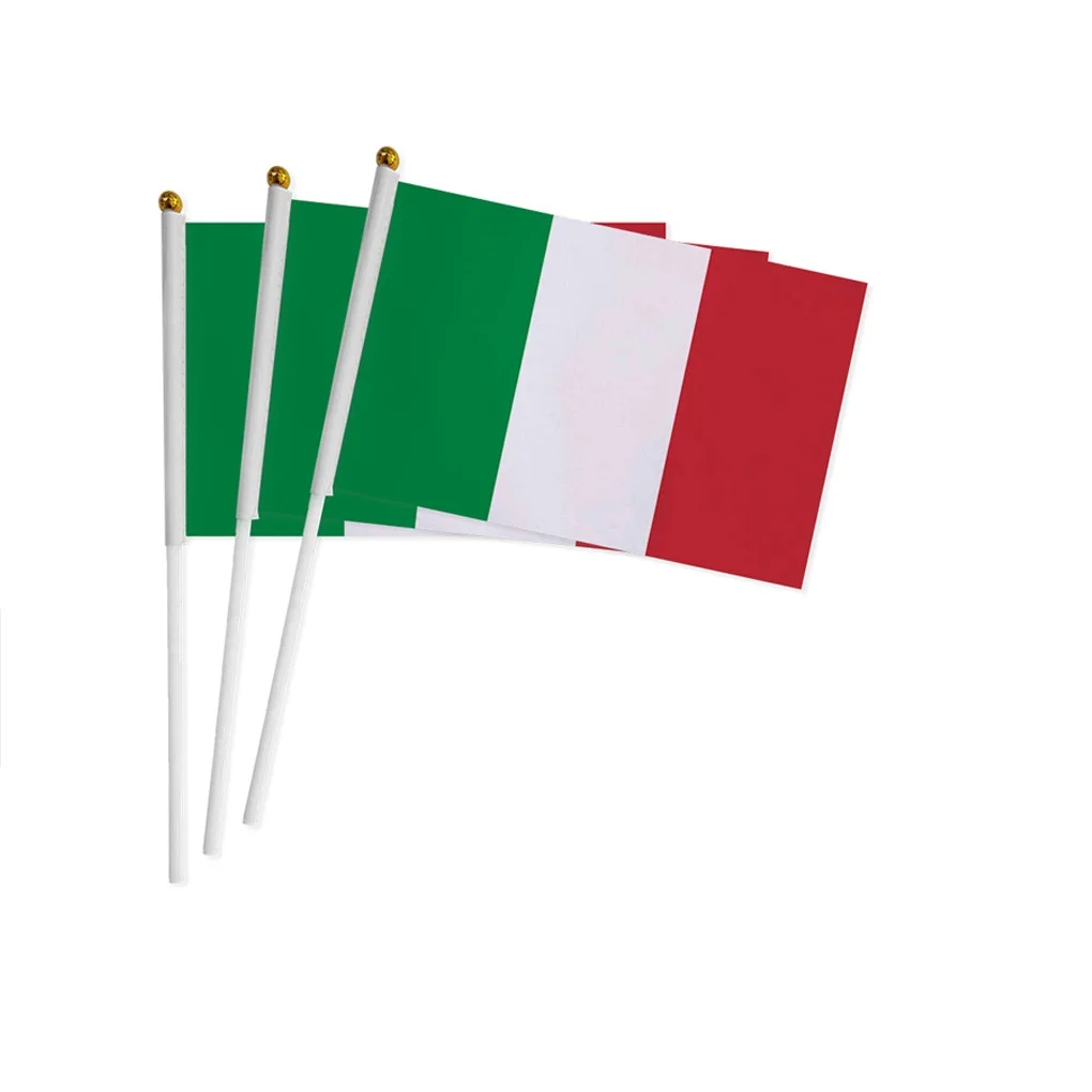 KAFNIK, 5 Stück Italien Handflagge zum Schwenken, Nationalflagge – Detail 1