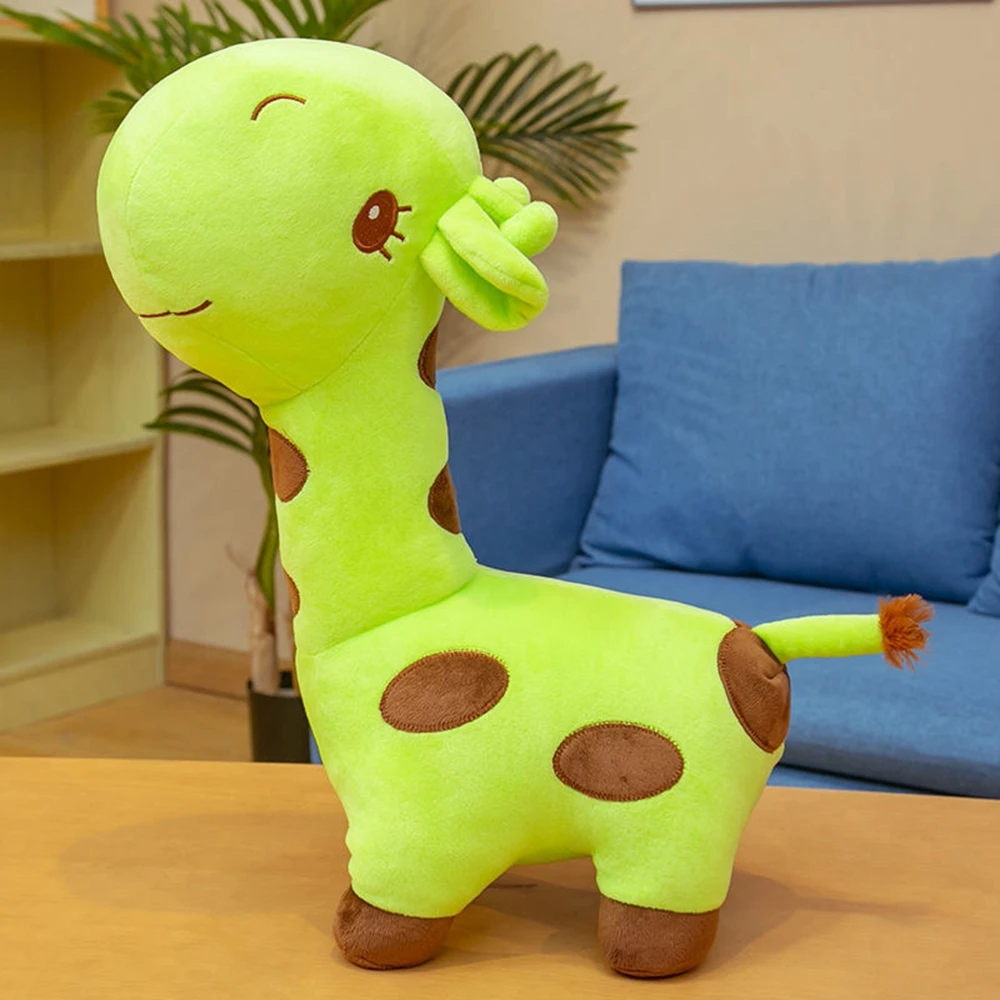 Peluche Girafe Mignonne pour Enfant, Animal de Dessin Animé, Beurre Doux, Coussin Amusant, Muppets, Cadeau d'Anniversaire et de Vacances, Jouets, 40cm