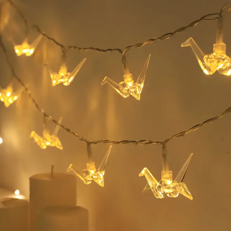 2024 Bird String Lights 40 LED Lights Mini Vintage Christmas Halloween Decorative String Lights Patio Garden Home Party Holiday view 4