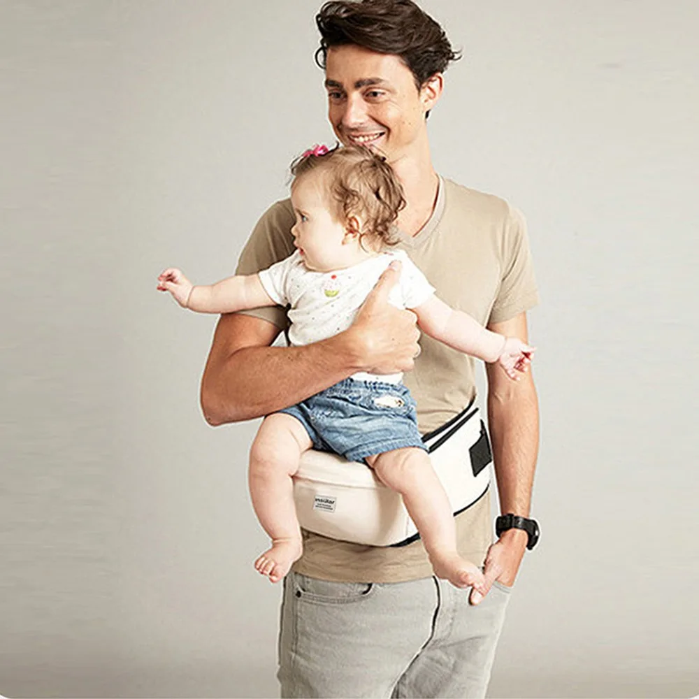 تنفس الطفل الناقل الوليد الجبهة عقد الرضع الكنغر حقيبة الطفل الخصر البراز مادة لينة نوع عقد أفقي #5