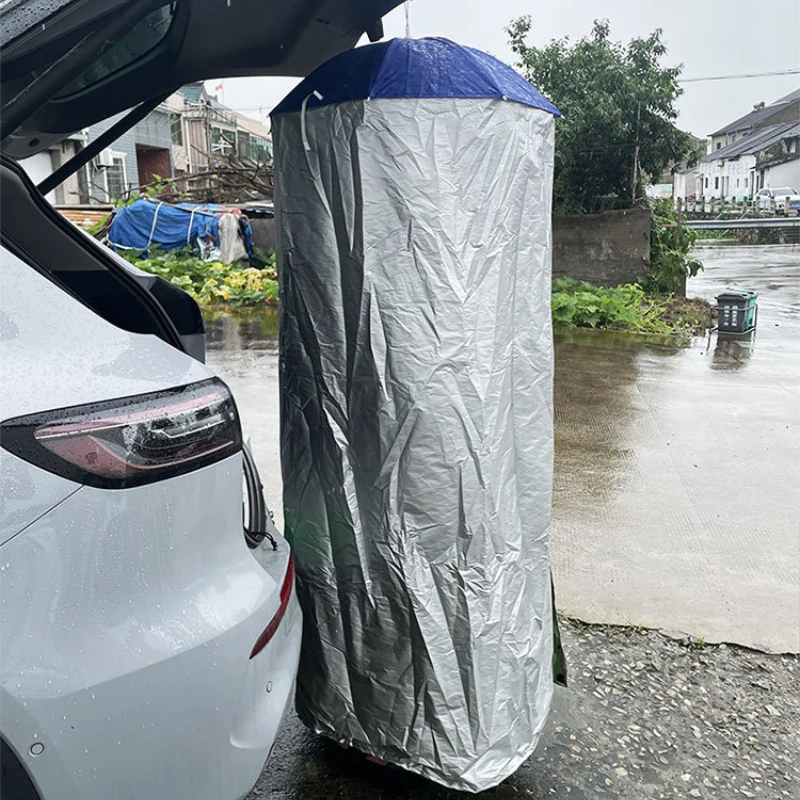 Pop Up Changing Tent for Car Portable Camping Shower Tent with Hanging Rope Privacy Bathroom Toilet Pod with Carrying Bag