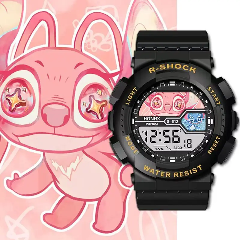 ساعة بين النجوم للأطفال كارتونية رياضية خارجية متعددة الوظائف إلكترونية مقاومة للماء وإضاءة ليلية مقاومة للصدمات #3