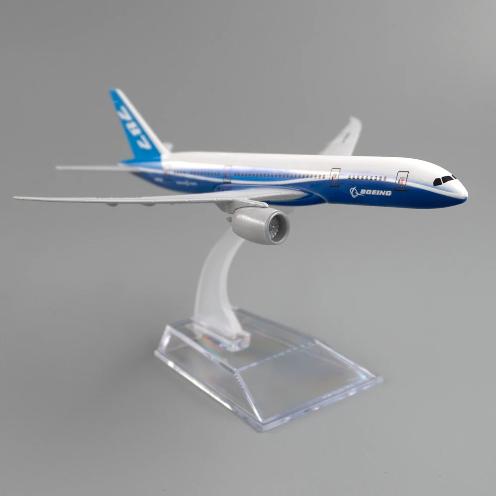 1/400 Aircraft Boeing 787 Prototype 14cm Alloy Plane B787 Model Children Xmas Gift for Desk Decoration