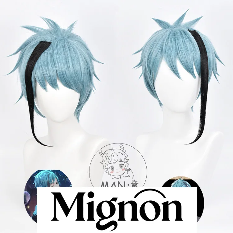 

Twisted Wonderland Floyd Leech Cosplay Wig Detachable Wefts Short Hair Halloween Gift