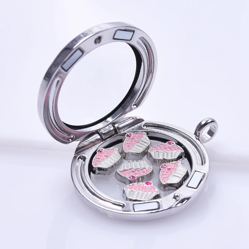 20Pcs/Lot Mini Funny Food Hamburger Popcorn Ice Cream Beads For Jewelry Making Cute Cupcake Drinks Floating Locket Charms Bulk