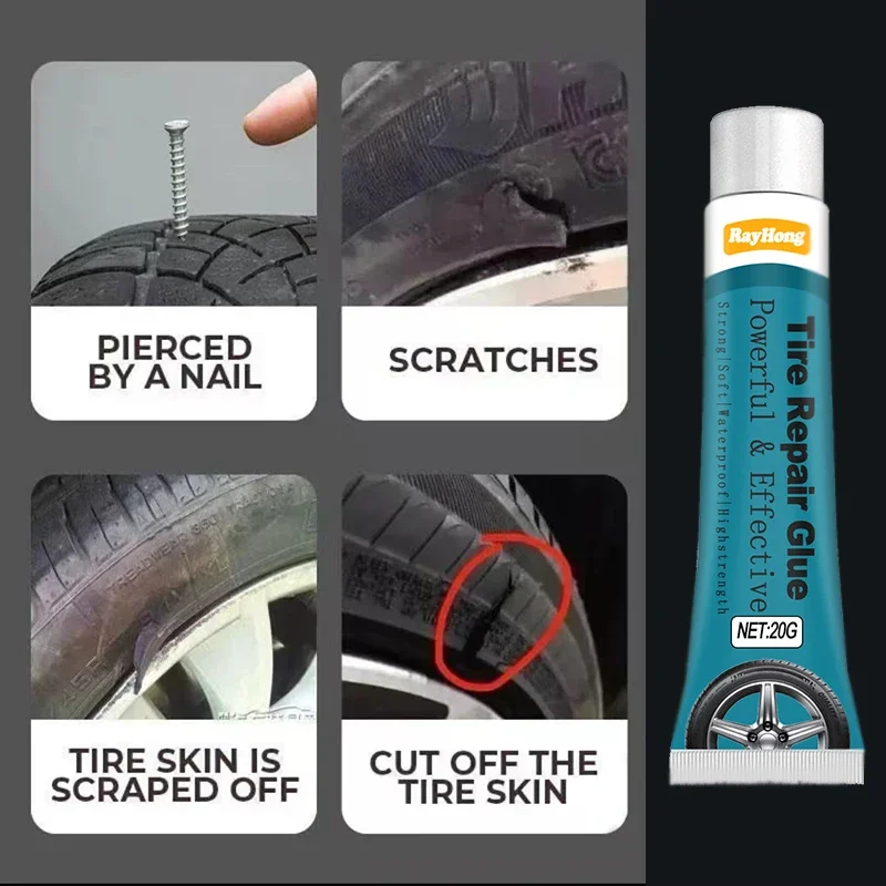 Car tire repair, tire crack repair agent, tire adhesive, quick repair