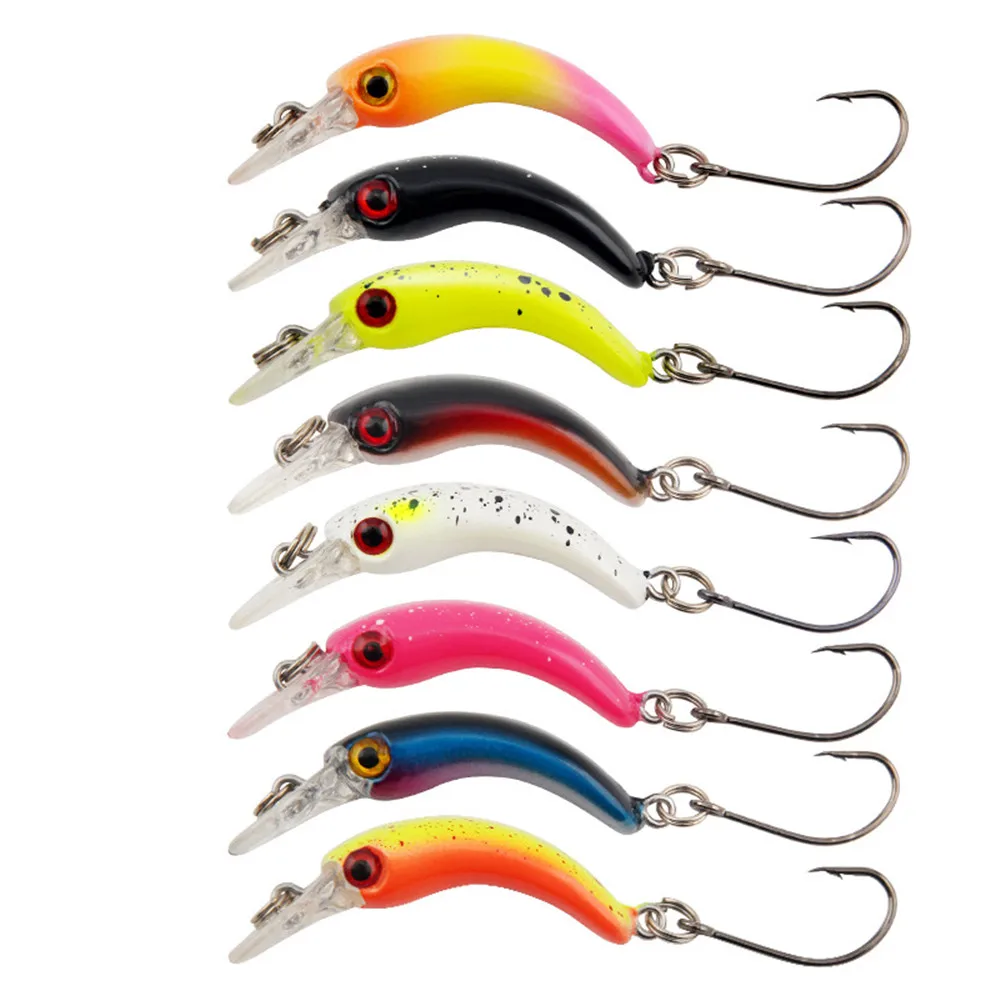 1pcs 4cm 1.4g Floating Minnow Fishing Lure Mini Artificial Hard Bait Sharp Hook Crankbait Wobbler Trout Pike Bass Fishing