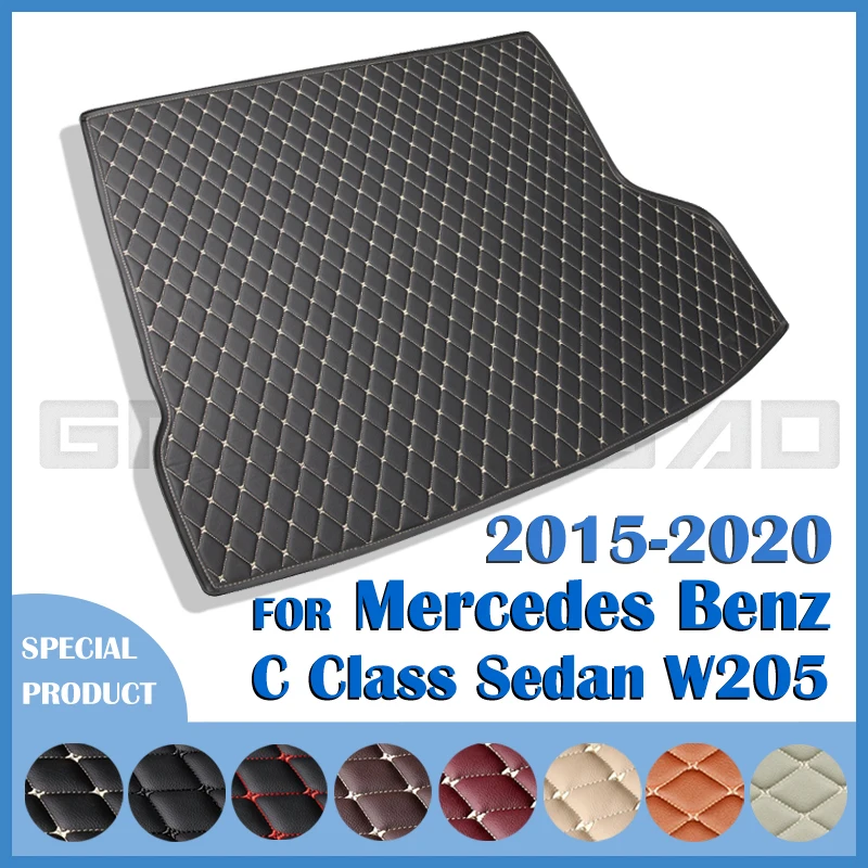 

Коврик в багажник автомобиля для Mercedes Benz C Class Sedan W205 C180 200 220 250 260 2015-2020 19 18 17 Пользовательские автомобильные аксессуары Авто интерьер
