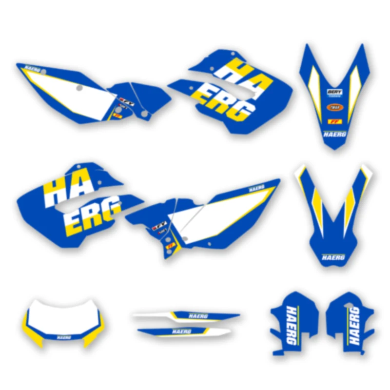 DSMTECH Motorcycle Graphics Background Decals Stickers Kits for Husaberg FE 2009 2010 2011 2012 001