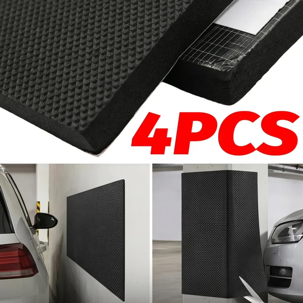 Car Door Corner Anti Collision Pads Black High Density EVA Self Adhesive Garage Wall Protector Shock Absorption Bumper Guard