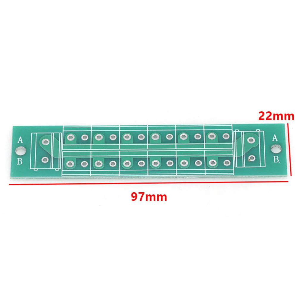 Quick Connections Without Soldering Pcb Adapter Board 22*97MM Solderless Terminal Solderless Setup Dual Pitch Compatibility