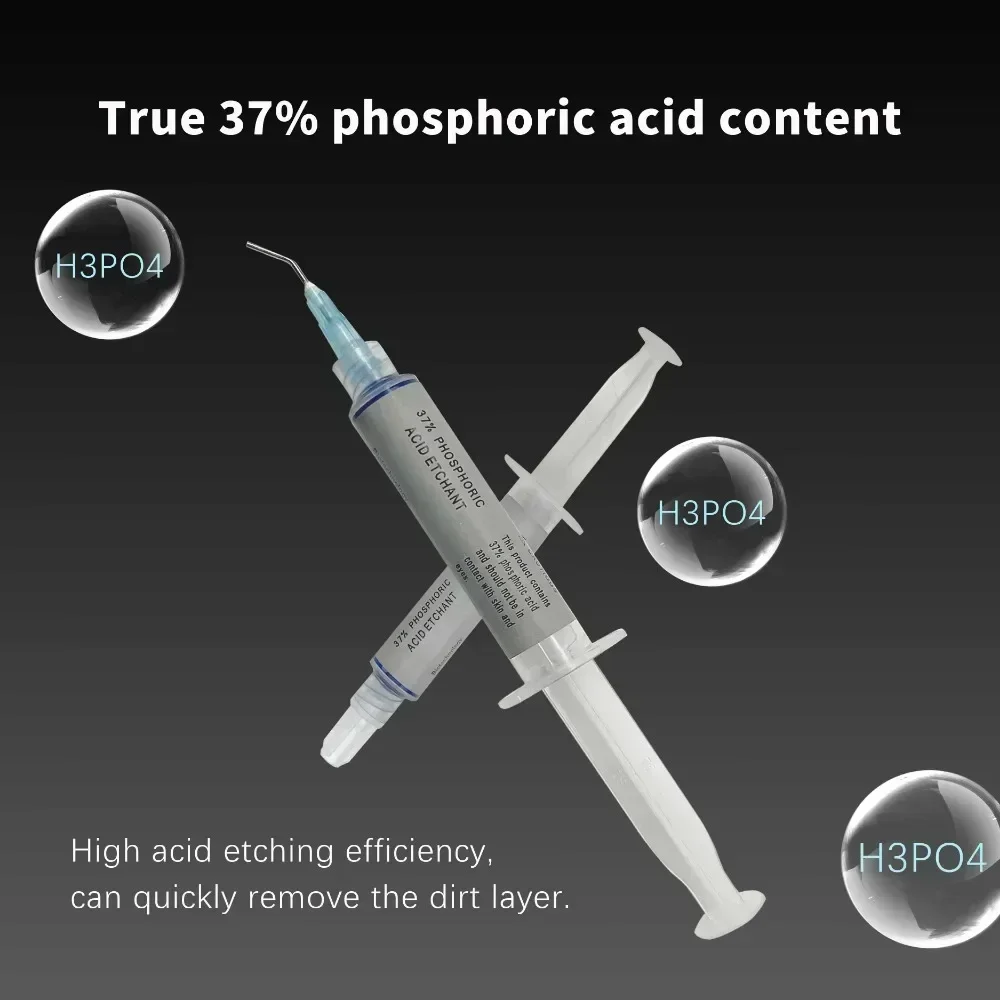 1pc/5ml 37% Phosphoric Acid Dental Etchant Gel - High-Efficiency Orthodontic Adhesive, Light Cure Bond for Optimal Teeth Etching