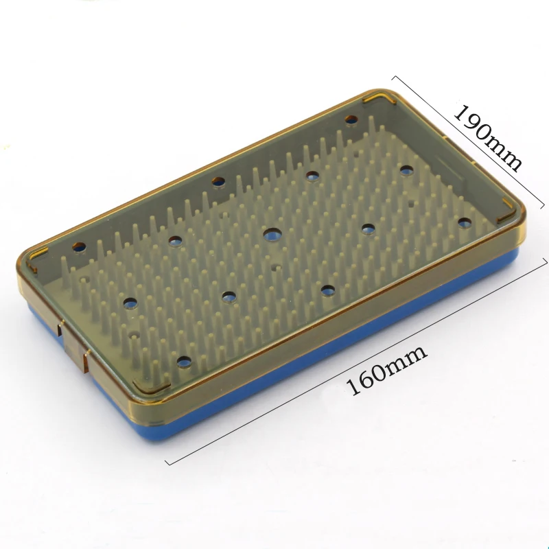 

Imported Silicone Disinfection Box For Microsurgical Instruments Ophthalmic High-Temperature And High-Pressure Resistant