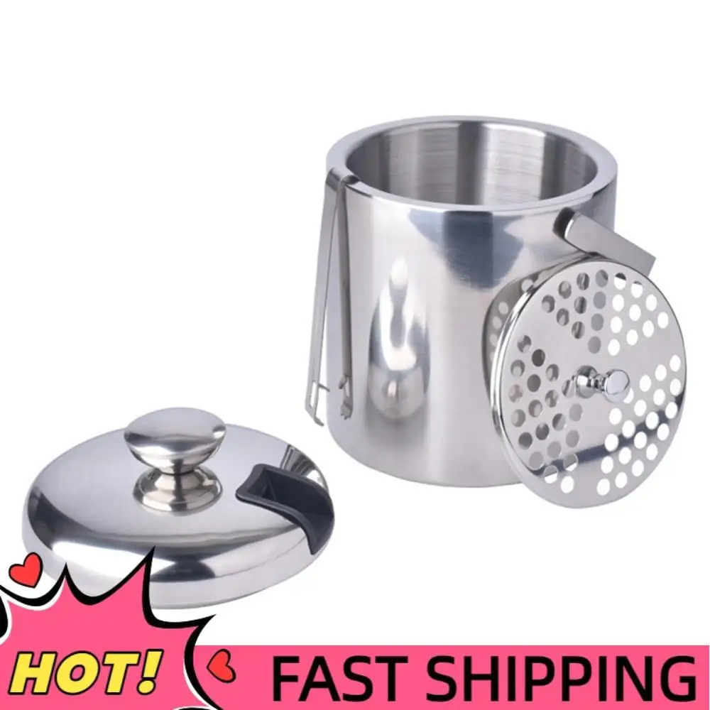 

Изолированное ведро для льда с двойными стенками из нержавеющей стали, изолированное ведро для охлаждения льда для домашнего бара, охлаждающее пиво, бутылка для шампанского, вина