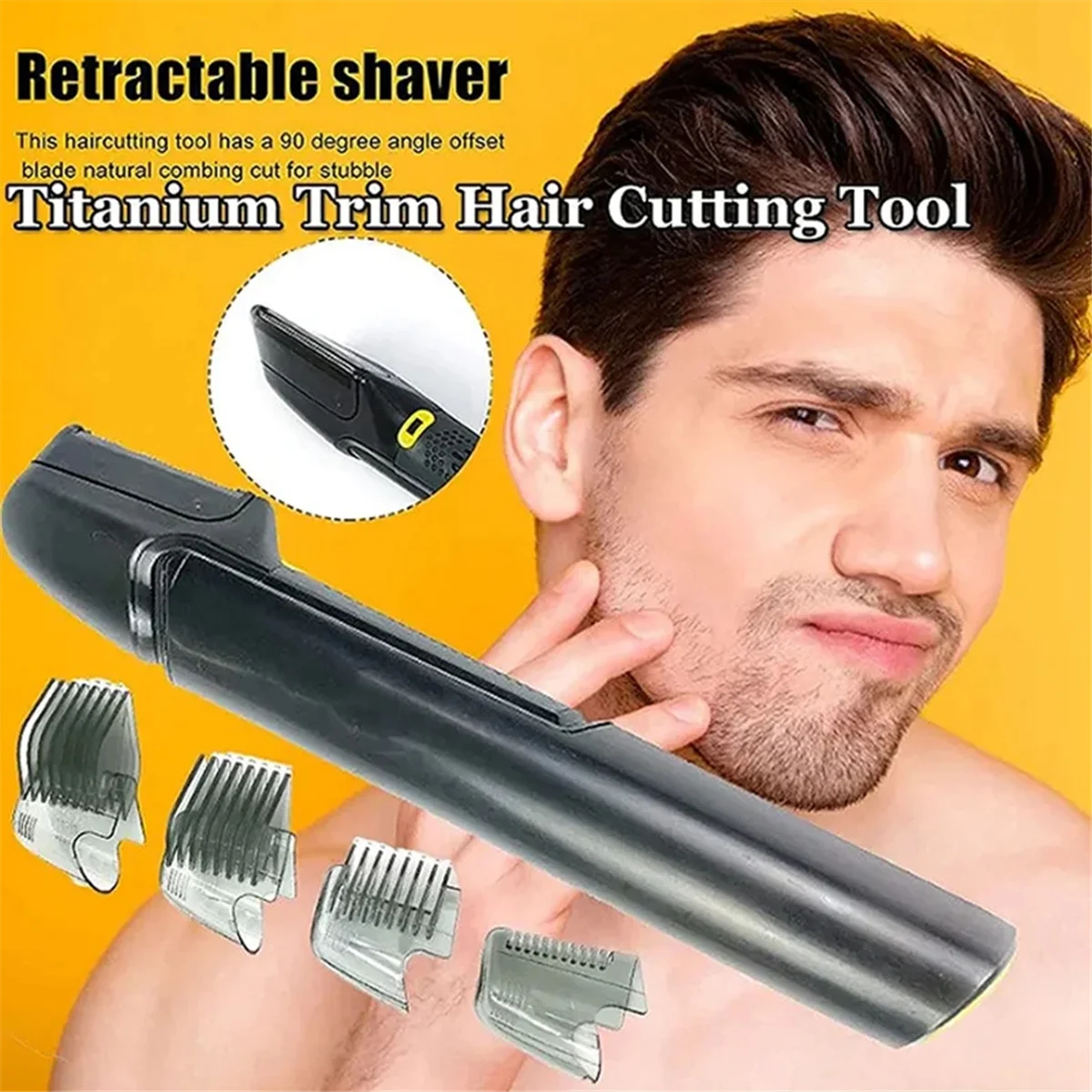 Mens Body Hair Trimmer Body Shavers for Mens Face Electric Waterproof Beard Trimmer Cordless Body Groomer