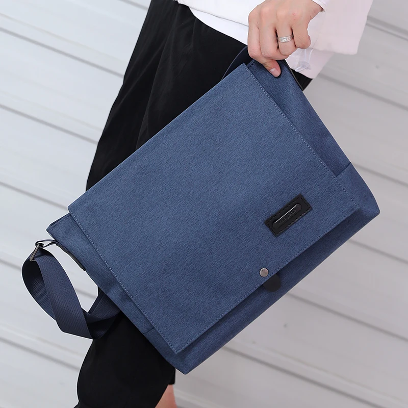 Imagem -04 - Prova Impermeável Água Oxford Bolsa do Mensageiro Azul Profundo Preto Homens Bolsa Casual Grande Bolsa de Ombro Homem Marca Crossbody Bolsas para Homens Novo à