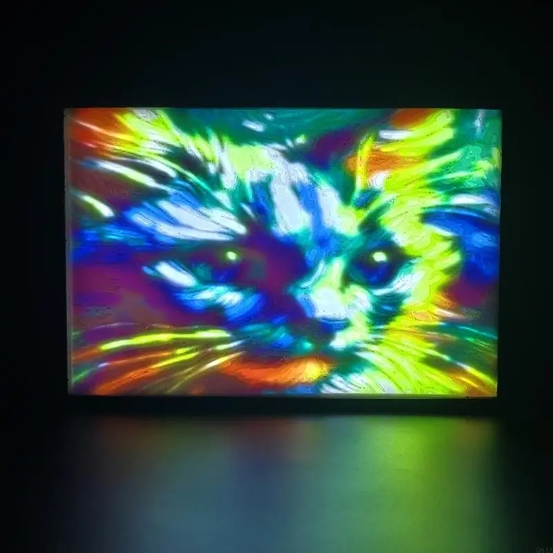 Q84A للمختبر LETHOPHANE LED LED Backlight Board Lithophane 3D Accsionories for CMYK Lithophane Bundle