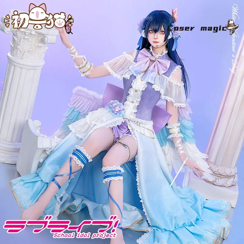 

Anime LoveLive Sonoda Umi Cosplay Costume Uniform Halloween Carnival Party Christmas Play Role Clothes Clothing