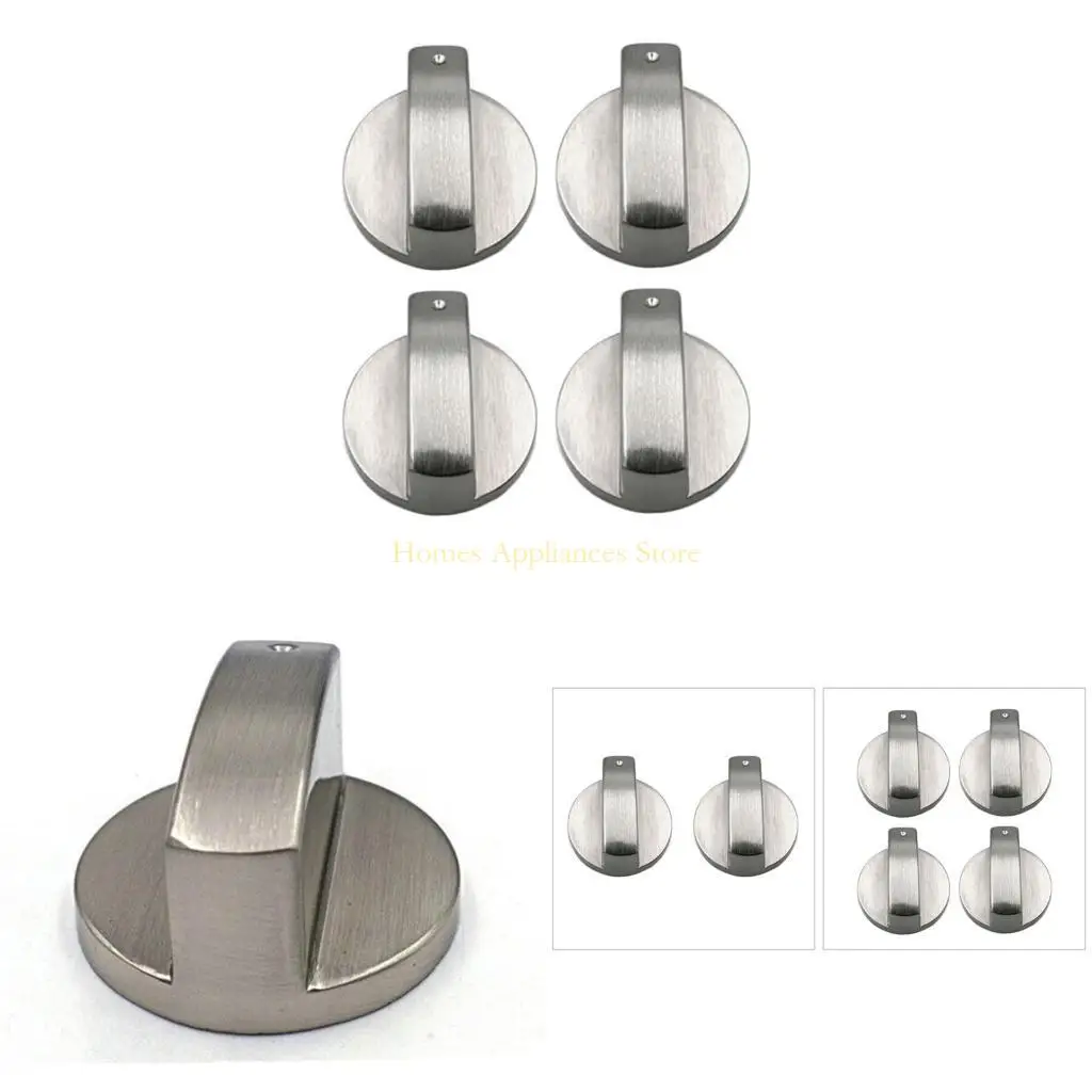 D0AB 2/4PCS Универсальный металлический ротационный переключатель Ручки управления заменой аксессуаров для кухонной плиты ручки