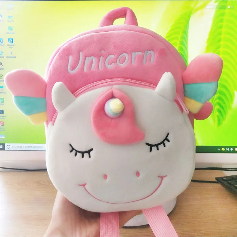 

Children's Cute Plush Cartoon Unicorn Backpack, Casual Backpack, Suitable For School, Travel, Kids School Bag Baby Bag