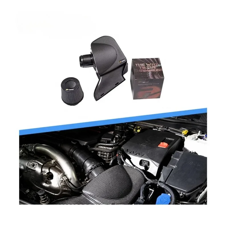 100% Dry Carbon Fiber Automotive Parts & Accessories Cold Air Intake System for AMG A35 M260 2.0T