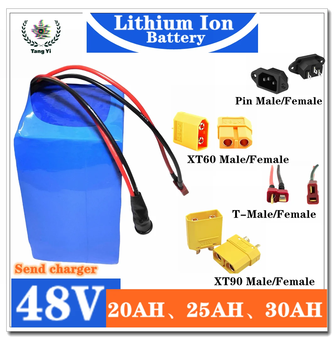 

48V 20Ah/25Ah/30Ah 21700 lithium battery pack, suitable for electric bicycles, energy storage devices, etc