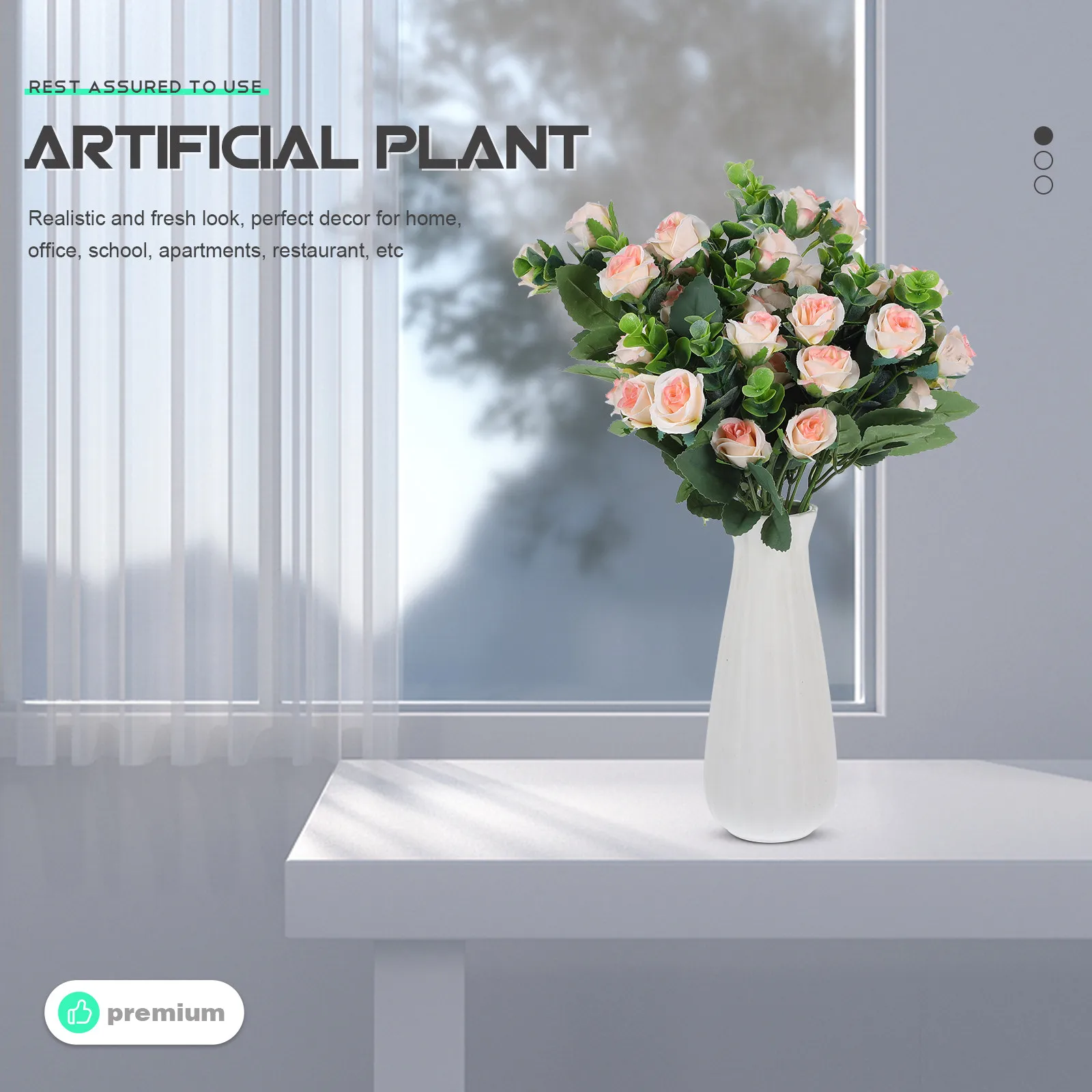 

Набор из 5 ярких искусственных роз для декора: букет для дома и улицы, украшение для гостиной, свадьбы, вечеринки, DIY-букет