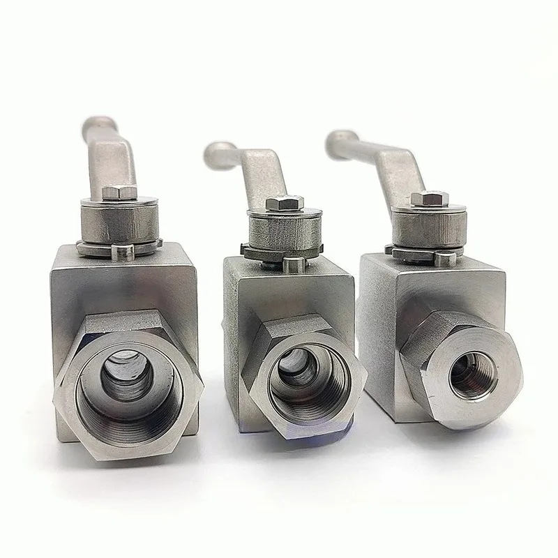 1PC 304 Stainless Steel 2-Way Hydraulic Ball Valve Female Thread BSPP NPT 1/4 3/8 1/2 3/4 1