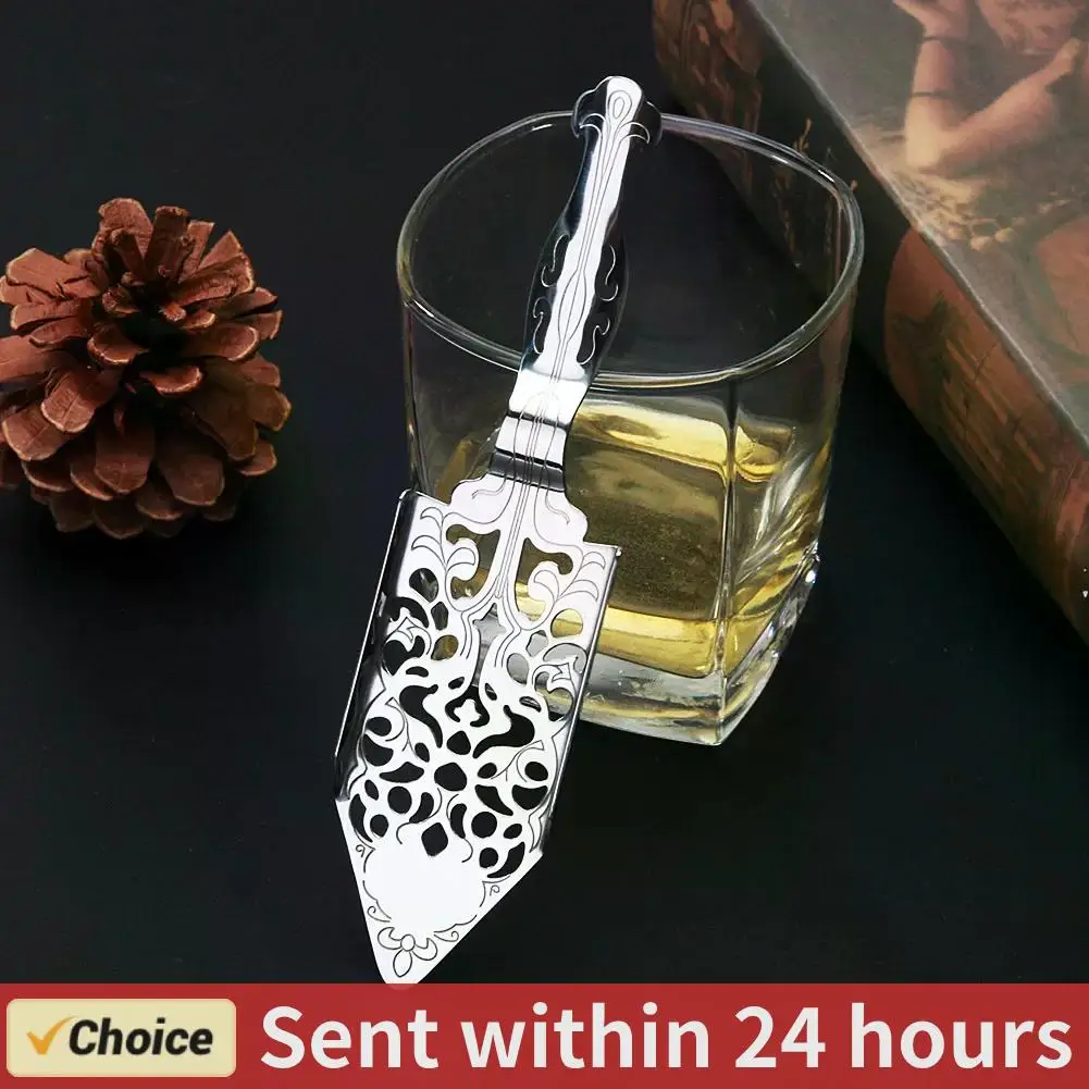 New 304 Stainless Steel Absinthe Spoon Cocktail Bar Utensils Wormwood Bitter Scoop Absinthe Glass Cup Drink Ware Filter Spoons