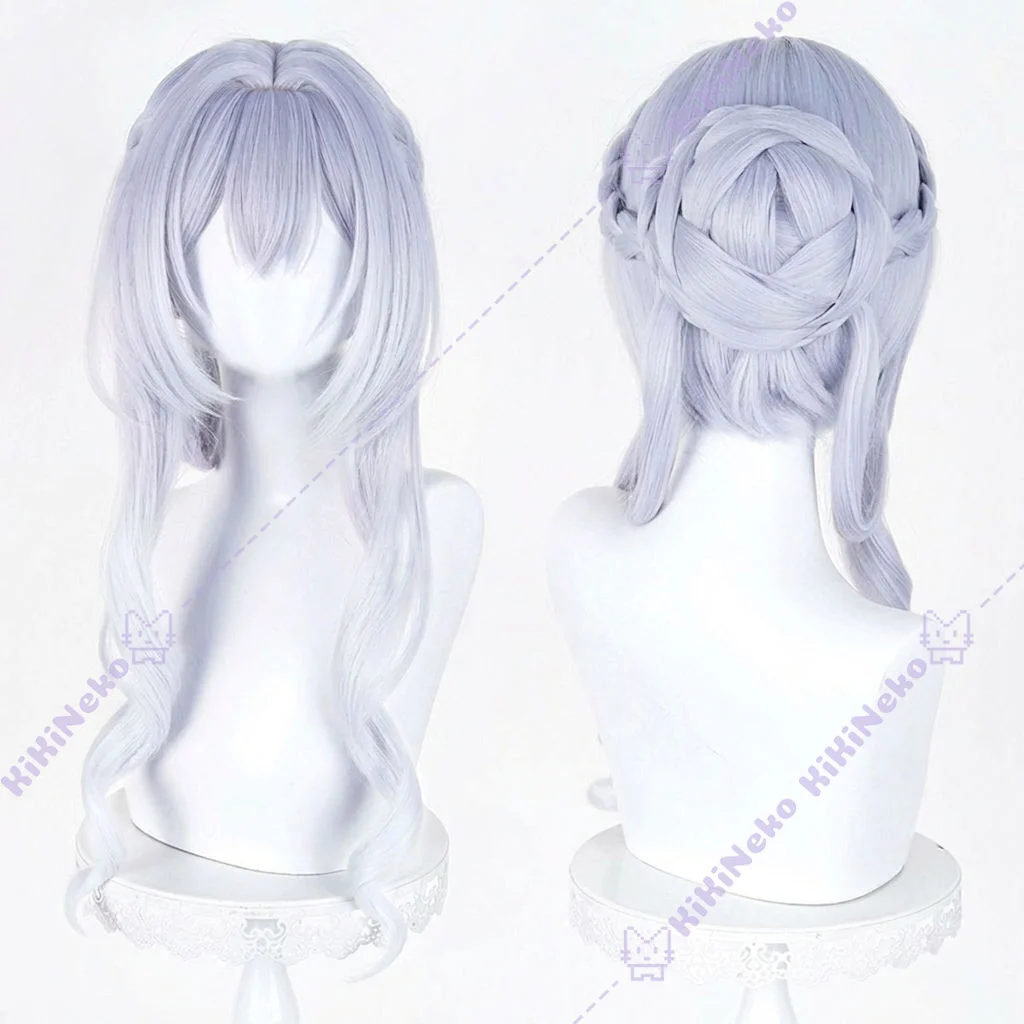 Genshin Impact Tsaritsa Cosplay Wig Empress of Ice Anastasya Feodorovna Snezhnaya Царица Long Hair For Hallowmas Party Adult view 4