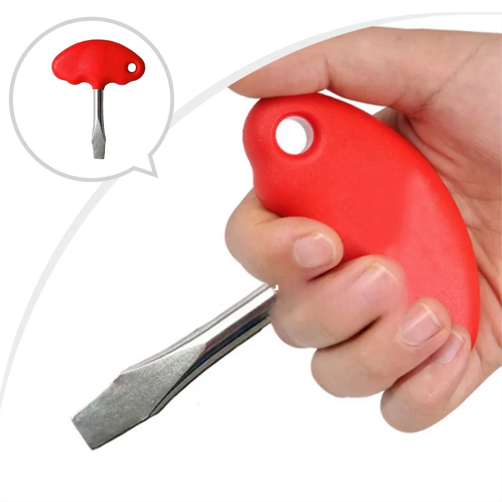 Flathead Screwdriver With Ergonomic T-Shape Rubber Handle For Camera For Quick Release Plate Maintenance Tasks