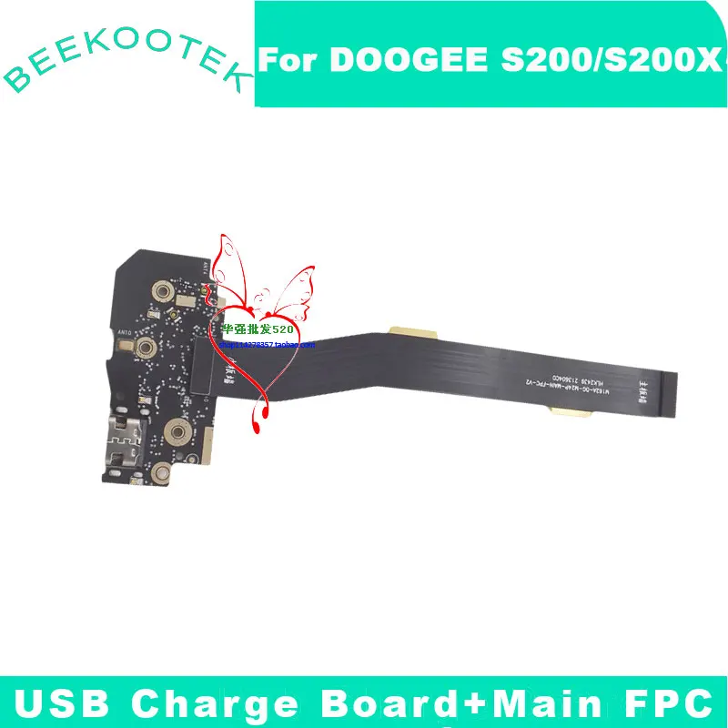 

New Original DOOGEE S200 S200 X S200X USB Board Base Charging Charge Port Board With Main FPC For DOOGEE S200X Smart Phone