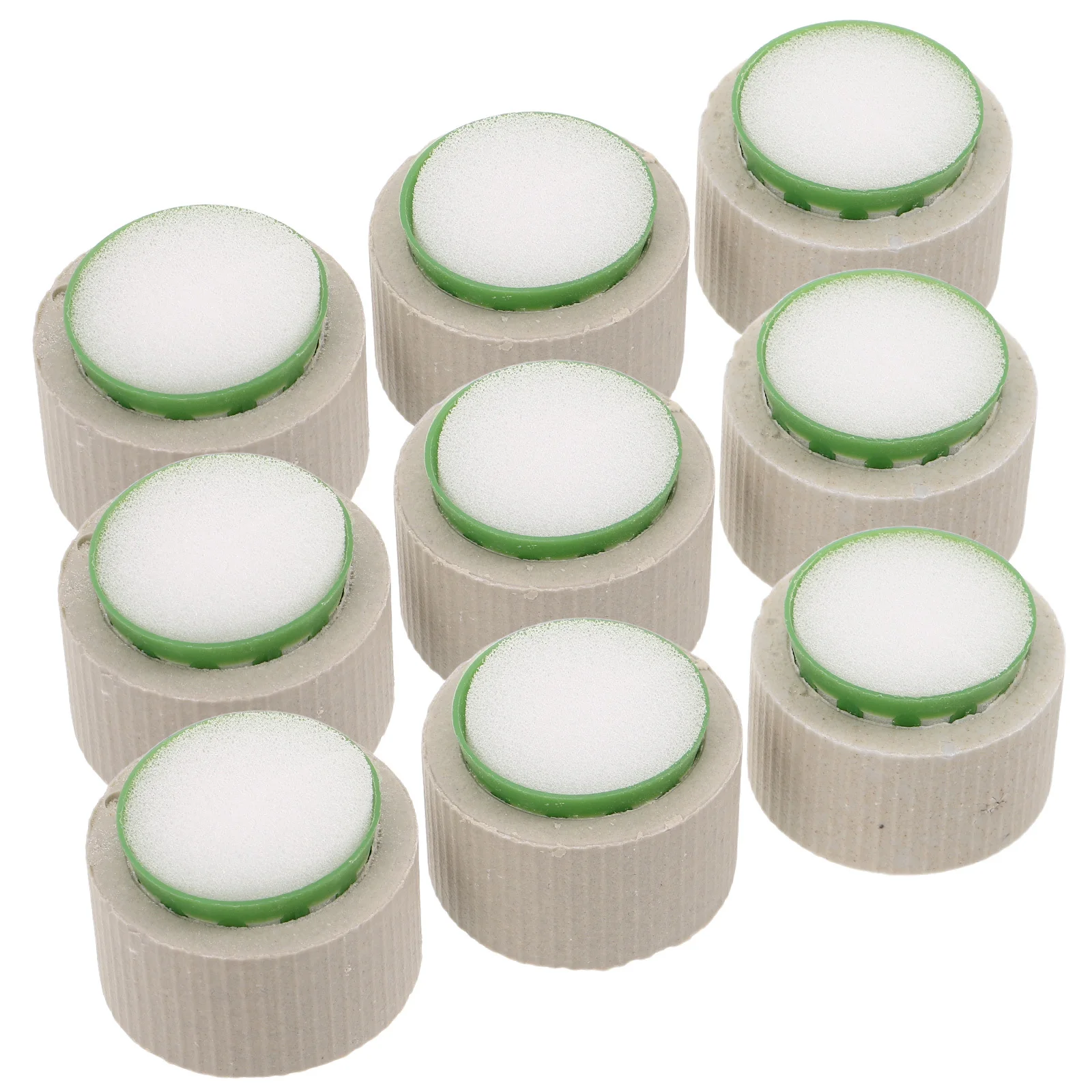

9pcs Water Planting Cups: Ceramic Aquarium Plant Holder Anti Floating Ring Set For Fish Tank Aquatic Plants Stabilizer Pots