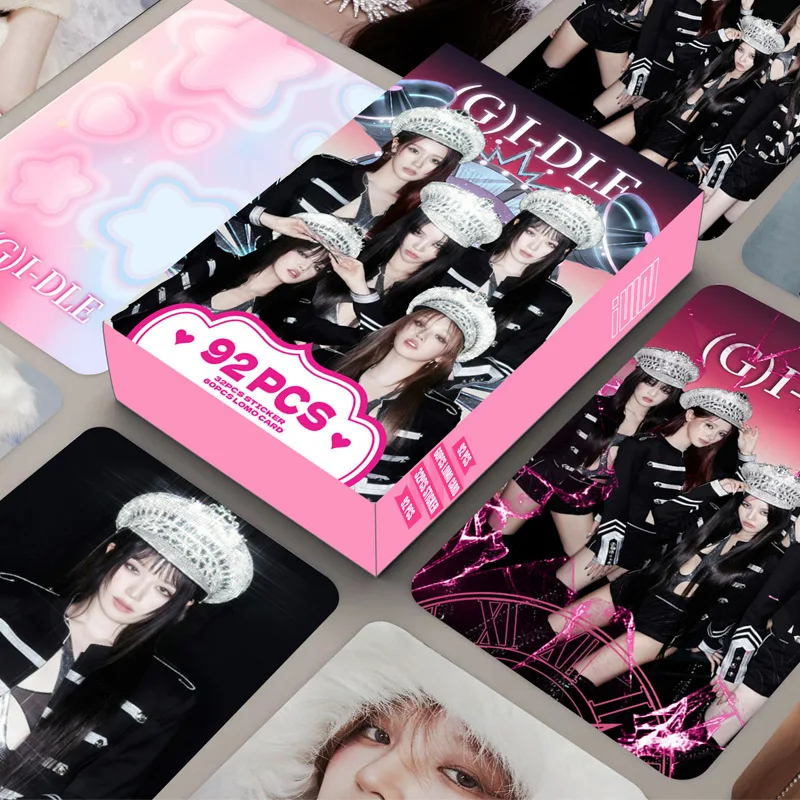 

92 шт. G-idle новый альбом двусторонняя карта ЛОМО периферийные устройства маленькая карта в штучной упаковке поддержка коллекция наклейка на фотокарту