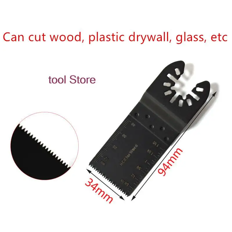 10pcs  For Renovator Power Wood Cutting Tool  Multipurpose Metal Cutting Saw Blade Universal Oscillating Multi Tool Power Tool