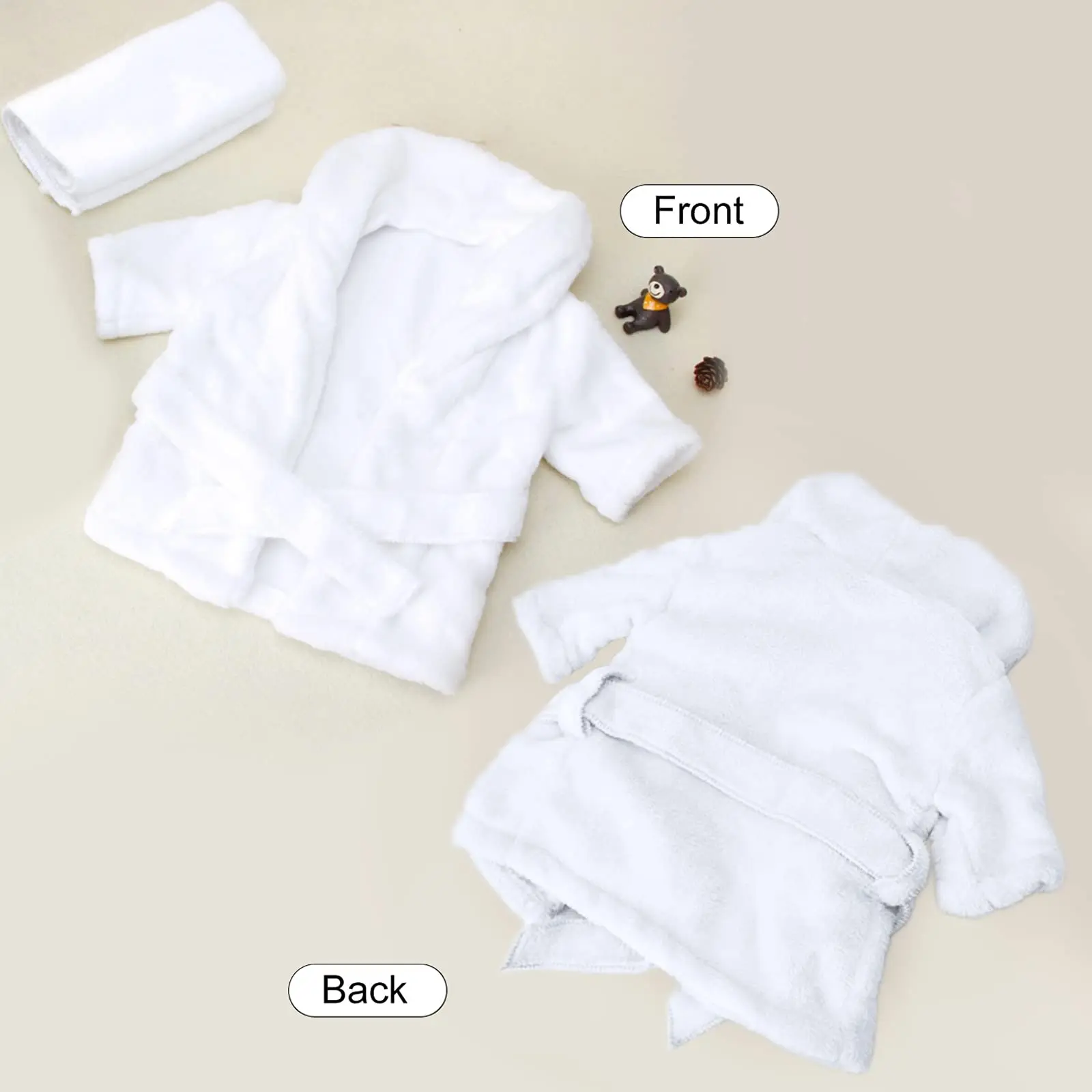 5PCS Newborn Photography Props Baby Girl Bathrobes Bath Towel Outfit with Slippers Cucumber Photo Props for Infant Boys Girls