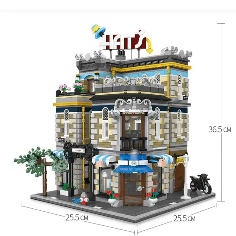 10203 Architectural Street View Series Science Museum Bricks Modular Lighthouse Claus Toys Building Block Assembly Toys Gift